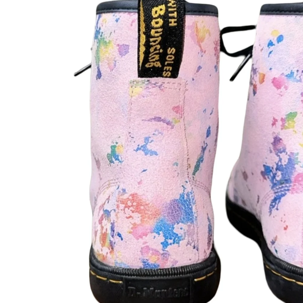 Dr. Martens Sheridan Confetti Suede High-Top Boot US 7 NEW